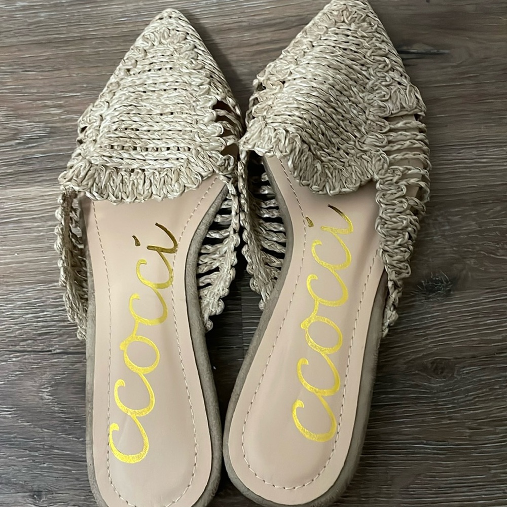 Natural colored slip ons.